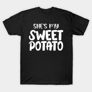 She's My Sweet Potato - I YAM Couple's Matching T-Shirt